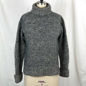 Express Merino Wool Black and White Turtleneck M